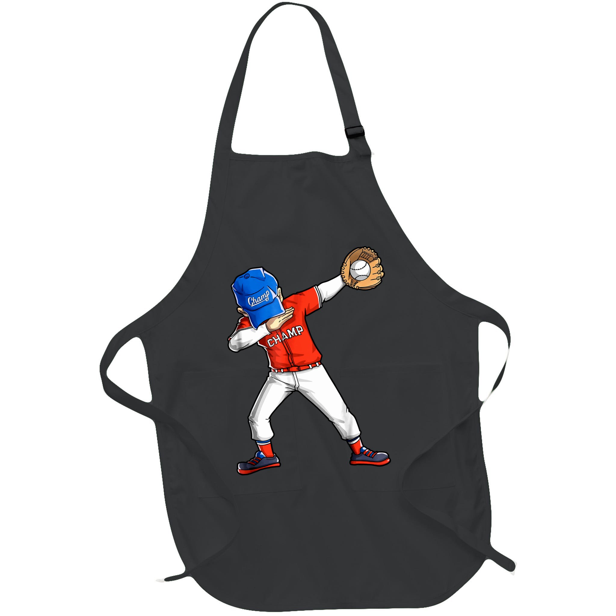 Dabbing Baseball Boys Catcher Pitcher Baseball Apron