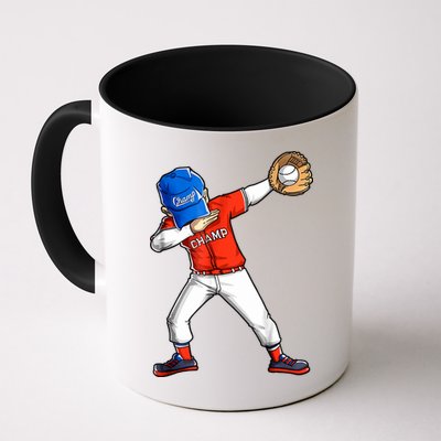 Dabbing Baseball Boys Catcher Pitcher Baseball Mug