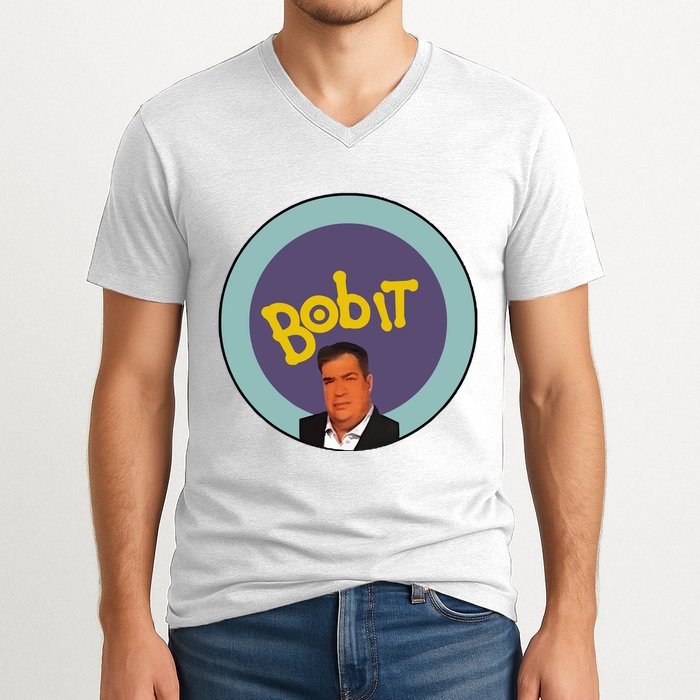 Dj Bean Bob Stauffer Bob It V-Neck T-Shirt