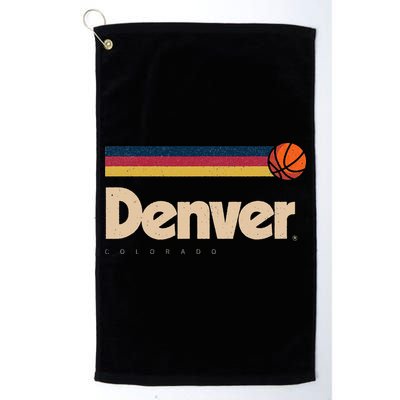 Denver Basketball BBall City Colorado Retro Denver Golf Towel