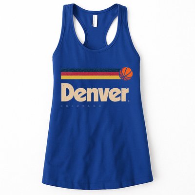 Denver Basketball BBall City Colorado Retro Denver Womens Tank Top