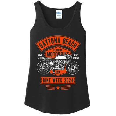 Daytona Beach Bike Week 2024 Retro Motorcycle Ladies Essential Tank