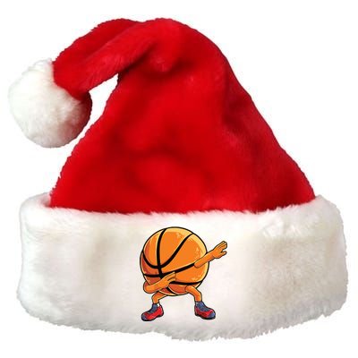 Dabbing Basketball Ball Funny Men Women Sports Player Premium Christmas Santa Hat