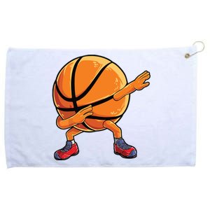 Dabbing Basketball Ball Funny Men Women Sports Player Grommeted Golf Towel