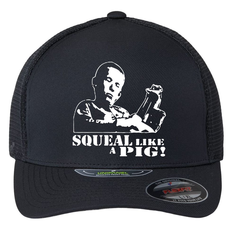 DELIVERANCE BANJO BOY SQUEAL LIKE A PIG Flexfit Unipanel Trucker Cap
