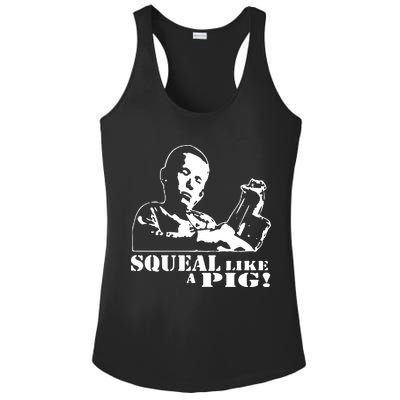 DELIVERANCE BANJO BOY SQUEAL LIKE A PIG Ladies PosiCharge Competitor Racerback Tank