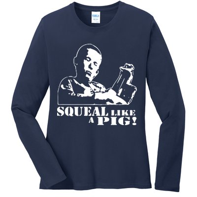 DELIVERANCE BANJO BOY SQUEAL LIKE A PIG Ladies Long Sleeve Shirt