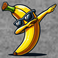 Dabbing Banana Boy Banana 7-Panel Snapback Hat