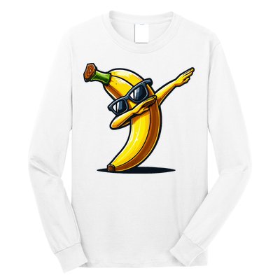 Dabbing Banana Boy Banana Long Sleeve Shirt