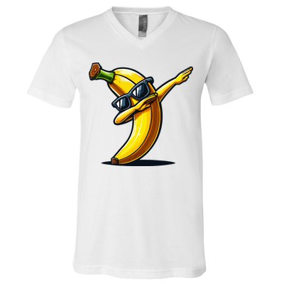 Dabbing Banana Boy Banana V-Neck T-Shirt