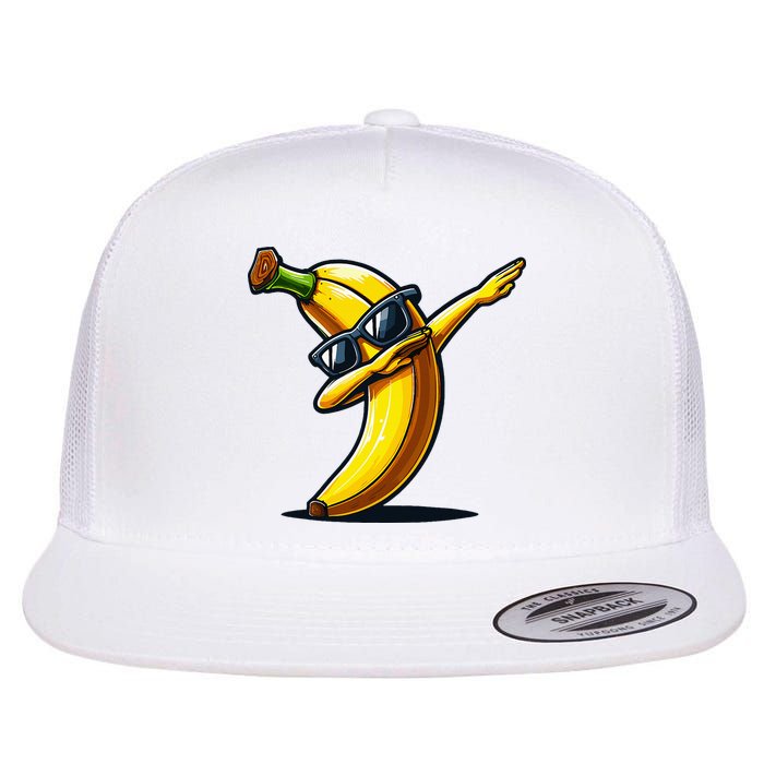 Dabbing Banana Boy Banana Flat Bill Trucker Hat