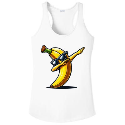 Dabbing Banana Boy Banana Ladies PosiCharge Competitor Racerback Tank