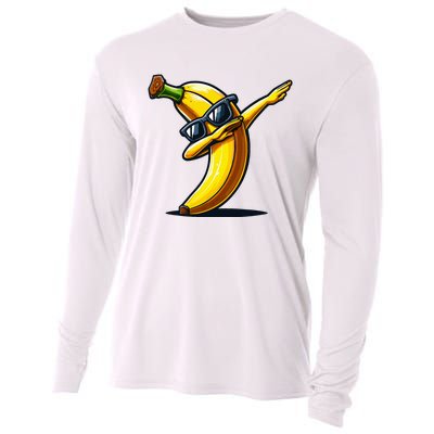 Dabbing Banana Boy Banana Cooling Performance Long Sleeve Crew