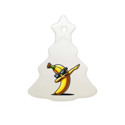 Dabbing Banana Boy Banana Ceramic Tree Ornament