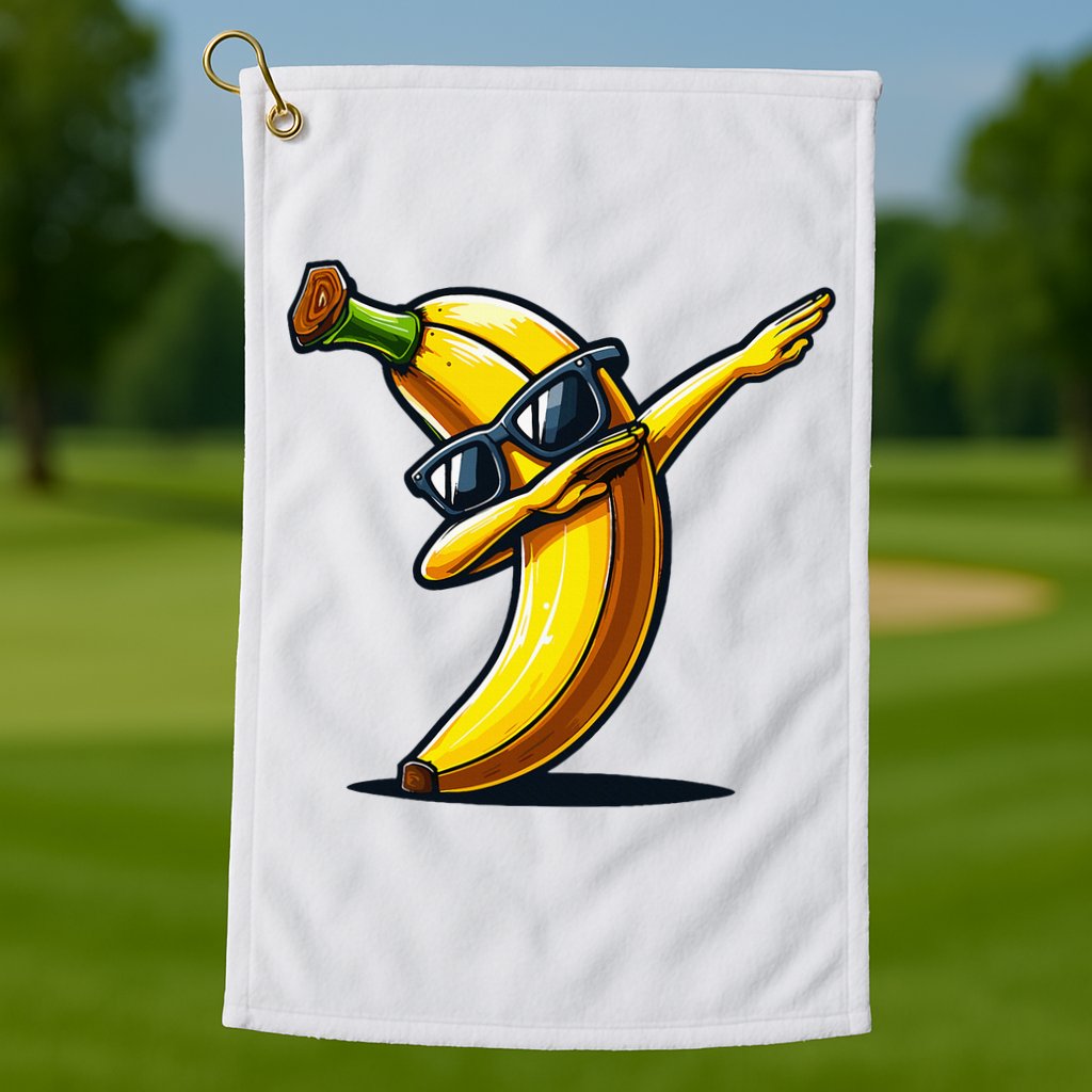 Dabbing Banana Boy Banana Golf Towel