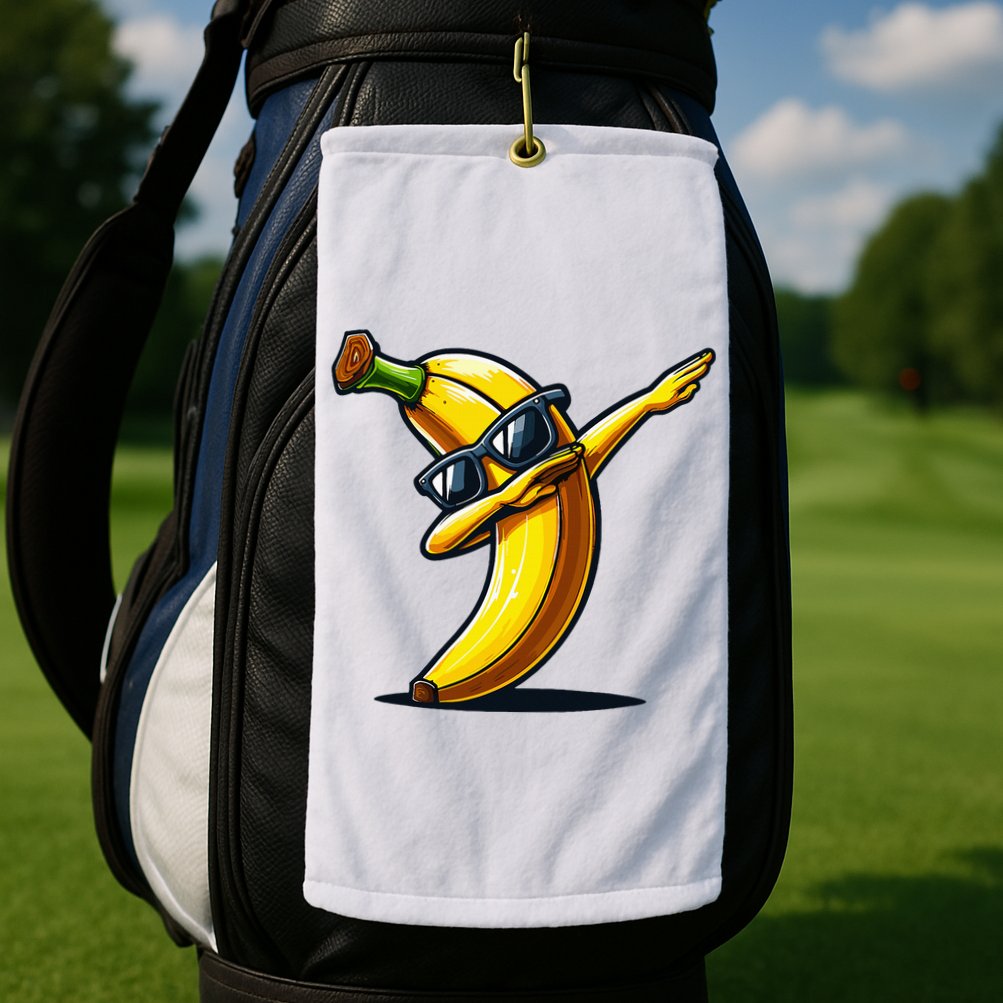 Dabbing Banana Boy Banana Golf Towel