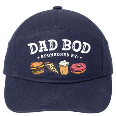 Dad Bod Best Daddy Ever Fatherhood Fathers Day Papa Gift 7-Panel Snapback Hat