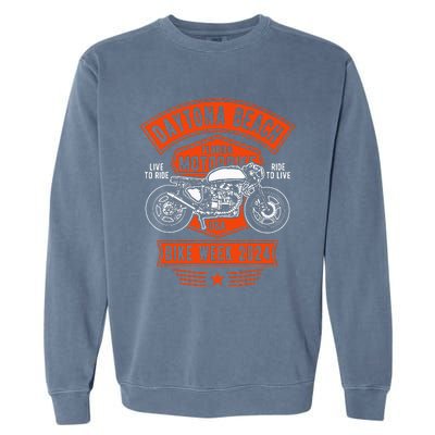 Daytona Beach Bike Week 2024 Garment-Dyed Sweatshirt