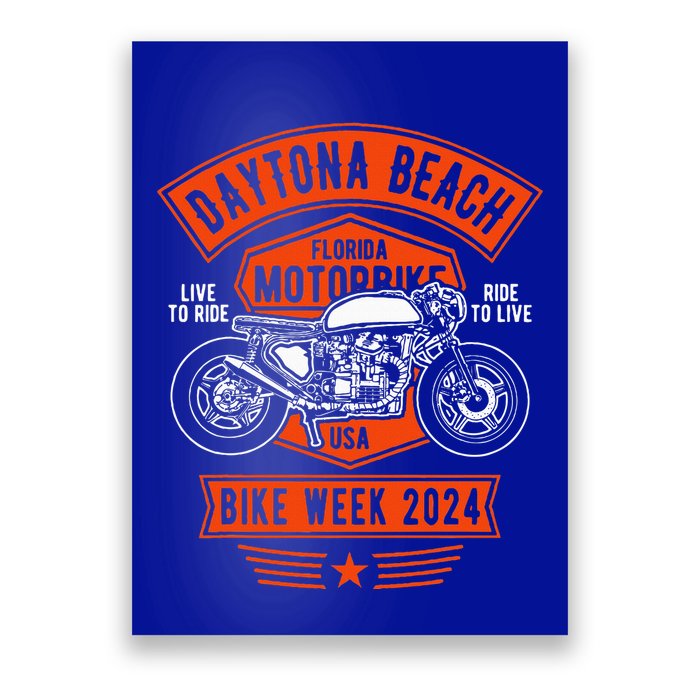 Daytona Beach Bike Week 2024 Poster