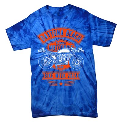 Daytona Beach Bike Week 2024 Tie-Dye T-Shirt