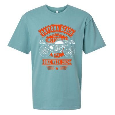 Daytona Beach Bike Week 2024 Sueded Cloud Jersey T-Shirt