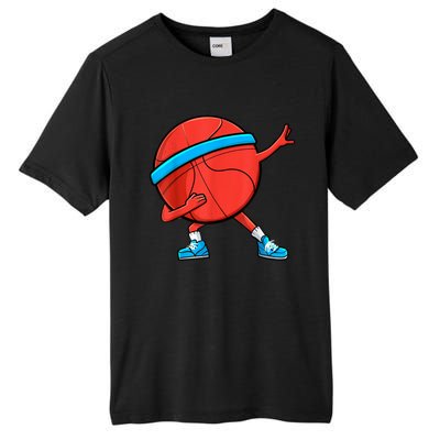 Dabbing Basketball Ball Funny Sports Player Tall Fusion ChromaSoft Performance T-Shirt