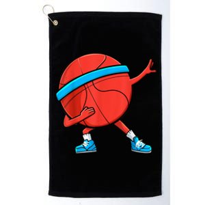 Dabbing Basketball Ball Funny Sports Player Platinum Collection Golf Towel