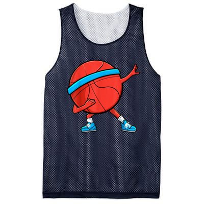 Dabbing Basketball Ball Funny Sports Player Mesh Reversible Basketball Jersey Tank