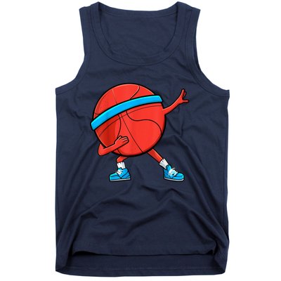 Dabbing Basketball Ball Funny Sports Player Tank Top