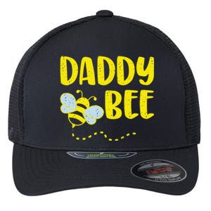 Daddy Bee Beekeeping Beekeeper Dad Father's Day Gift Flexfit Unipanel Trucker Cap