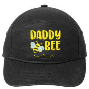 Daddy Bee Beekeeping Beekeeper Dad Father's Day Gift 7-Panel Snapback Hat