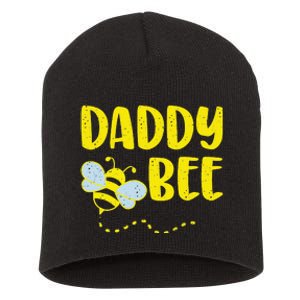 Daddy Bee Beekeeping Beekeeper Dad Father's Day Gift Short Acrylic Beanie