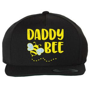 Daddy Bee Beekeeping Beekeeper Dad Father's Day Gift Wool Snapback Cap