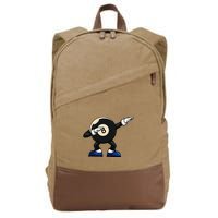 Dabbing Billiard Ball Pool Player Snooker Cotton Canvas Backpack