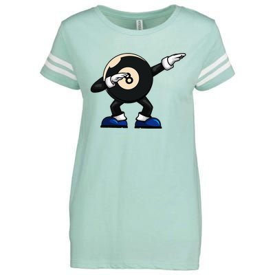 Dabbing Billiard Ball Pool Player Snooker Enza Ladies Jersey Football T-Shirt