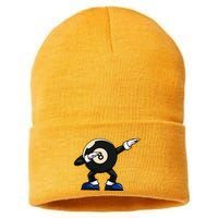Dabbing Billiard Ball Pool Player Snooker Sustainable Knit Beanie