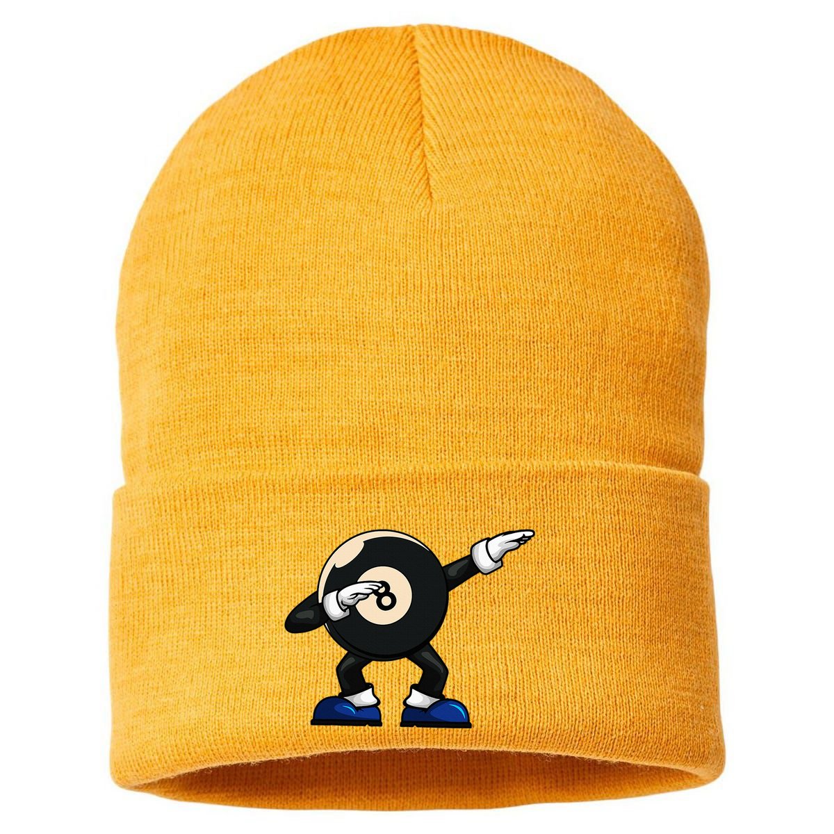 Dabbing Billiard Ball Pool Player Snooker Sustainable Knit Beanie