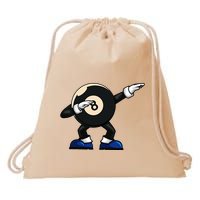 Dabbing Billiard Ball Pool Player Snooker Drawstring Bag