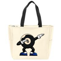 Dabbing Billiard Ball Pool Player Snooker Zip Tote Bag