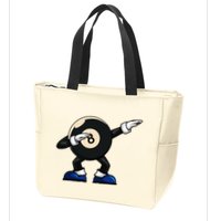 Dabbing Billiard Ball Pool Player Snooker Zip Tote Bag