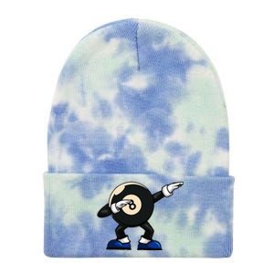 Dabbing Billiard Ball Pool Player Snooker Tie Dye 12in Knit Beanie