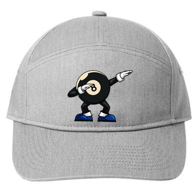 Dabbing Billiard Ball Pool Player Snooker 7-Panel Snapback Hat