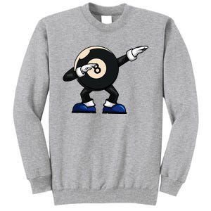 Dabbing Billiard Ball Pool Player Snooker Tall Sweatshirt