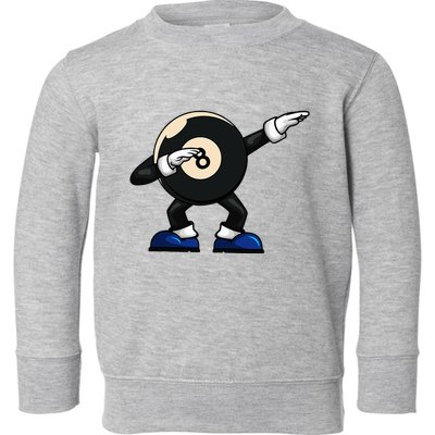 Dabbing Billiard Ball Pool Player Snooker Toddler Sweatshirt