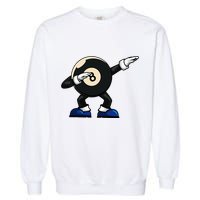 Dabbing Billiard Ball Pool Player Snooker Garment-Dyed Sweatshirt
