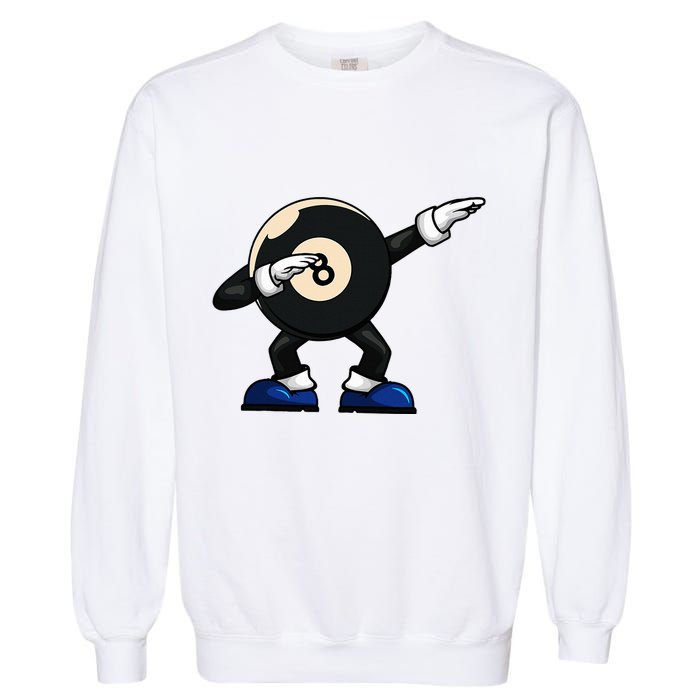 Dabbing Billiard Ball Pool Player Snooker Garment-Dyed Sweatshirt