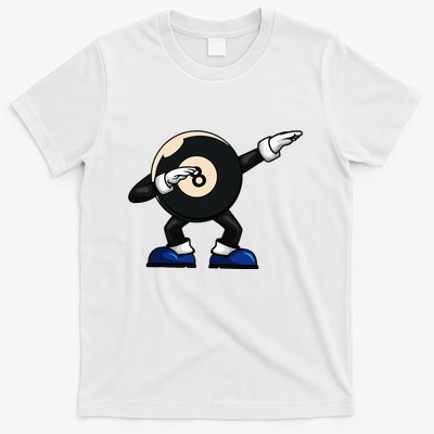Dabbing Billiard Ball Pool Player Snooker T-Shirt