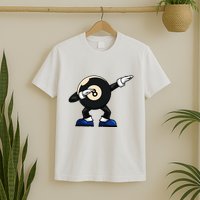 Dabbing Billiard Ball Pool Player Snooker T-Shirt