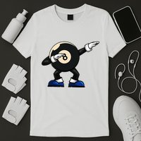 Dabbing Billiard Ball Pool Player Snooker T-Shirt