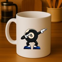 Dabbing Billiard Ball Pool Player Snooker Mug